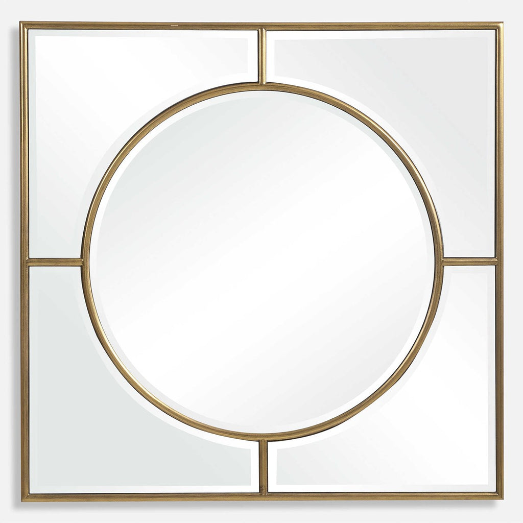 Stanford Gold Square Mirror - Bombay Mercantile
