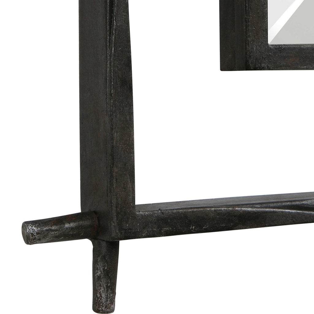 Ironworks Industrial Mirror - Bombay Mercantile