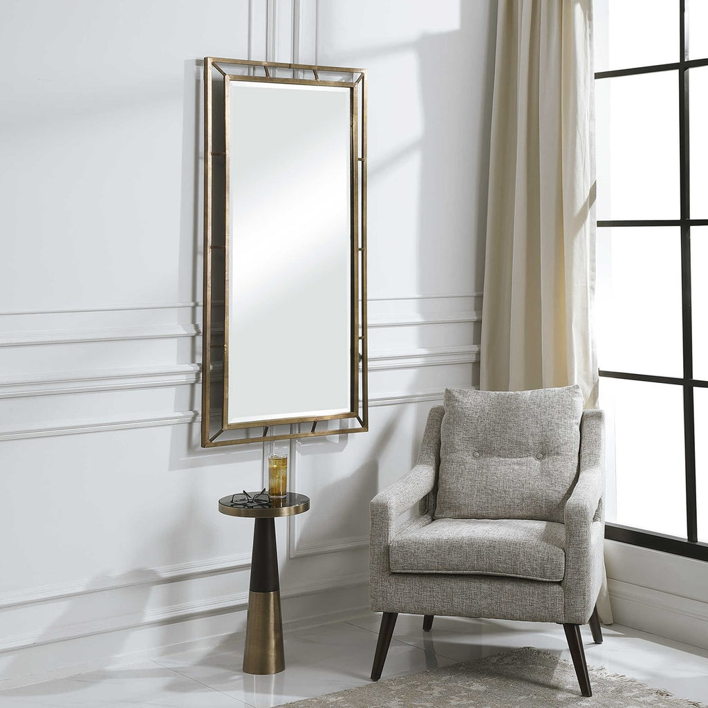 Farrow Copper Industrial Mirror - Bombay Mercantile