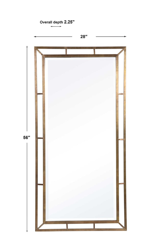 Farrow Copper Industrial Mirror - Bombay Mercantile