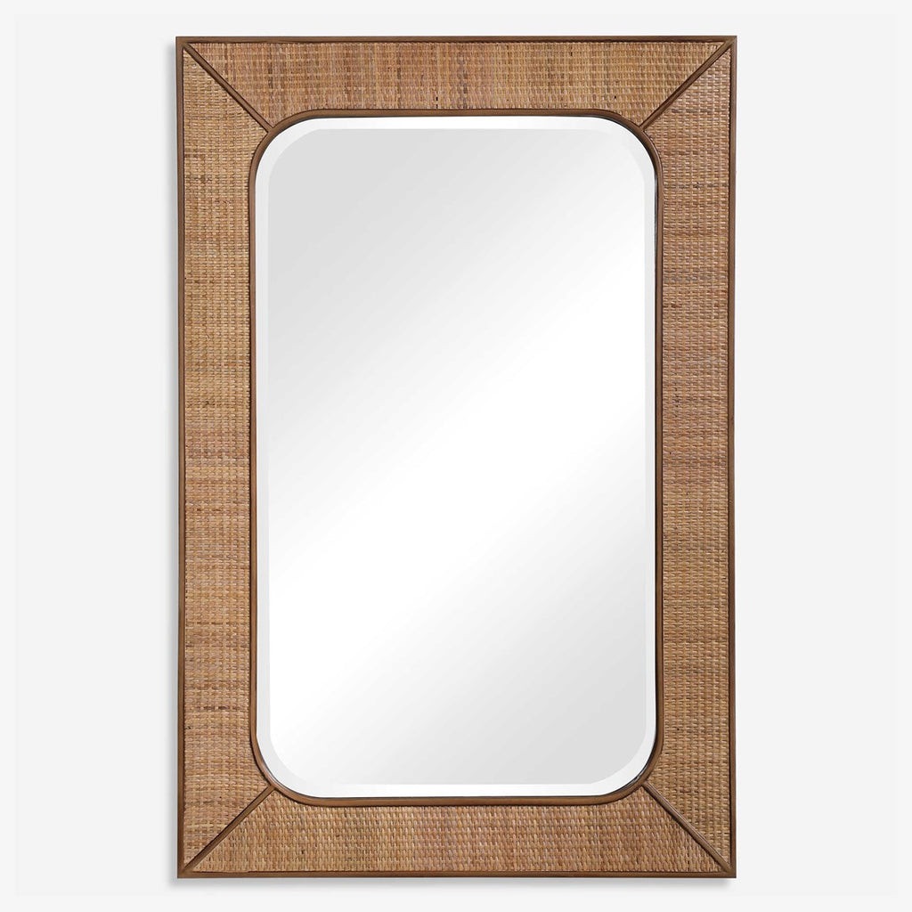 Tahiti Rattan Mirror - Bombay Mercantile