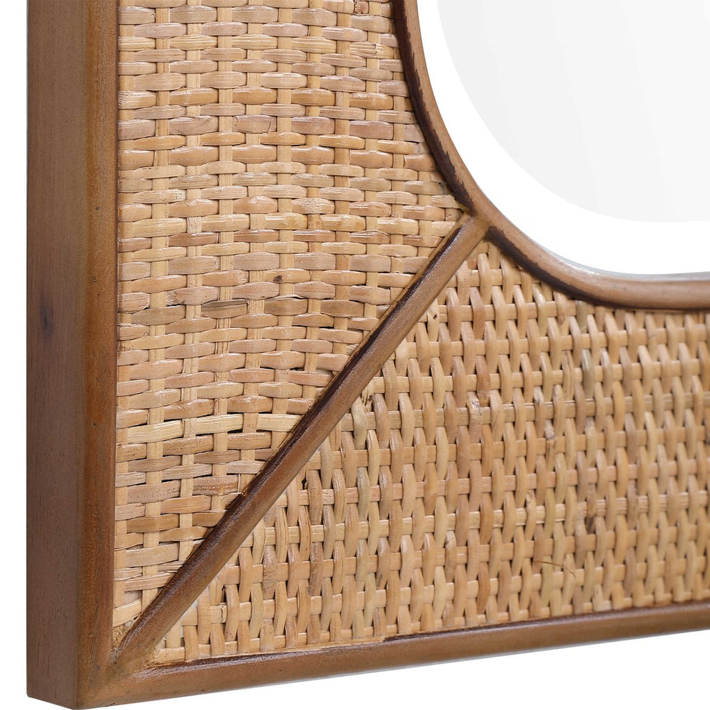 Tahiti Rattan Mirror - Bombay Mercantile
