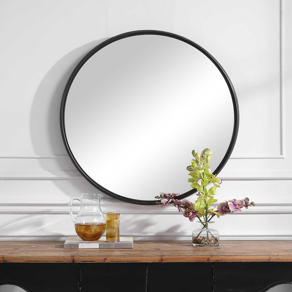 Belham Round Iron Mirror - Bombay Mercantile