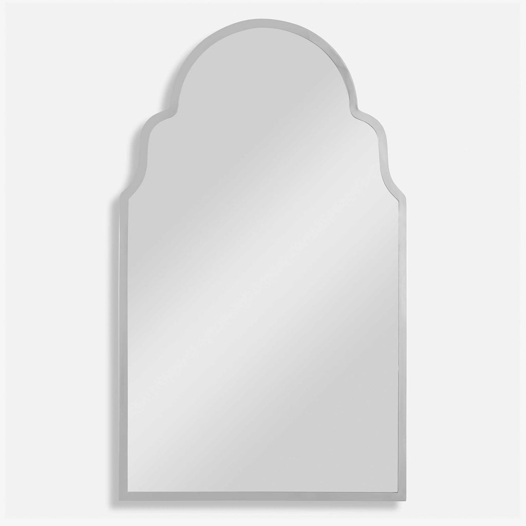 Brayden Nickel Arch Mirror - Bombay Mercantile