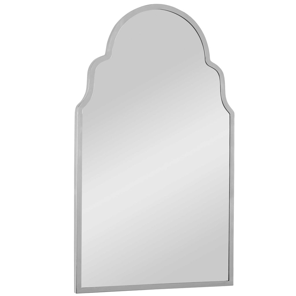 Brayden Nickel Arch Mirror - Bombay Mercantile