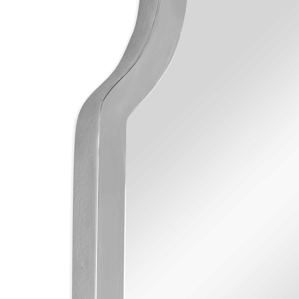 Brayden Nickel Arch Mirror - Bombay Mercantile