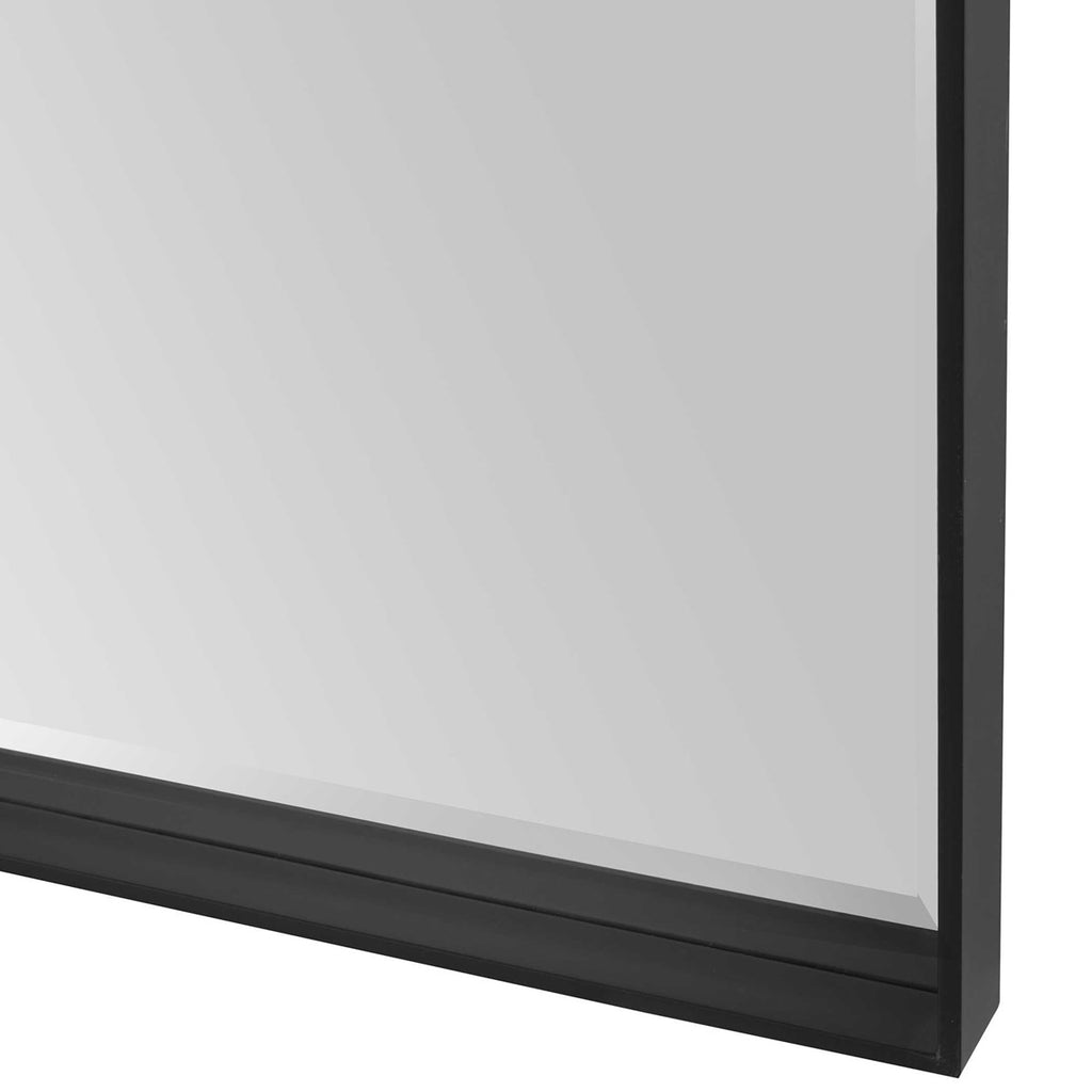 Kahn Oversized Black Rectangular Mirror - Bombay Mercantile