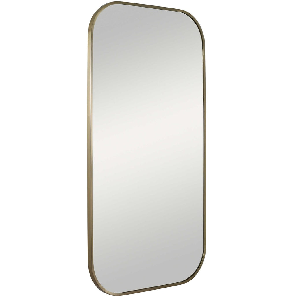 Taft Plated Brass Mirror - Bombay Mercantile