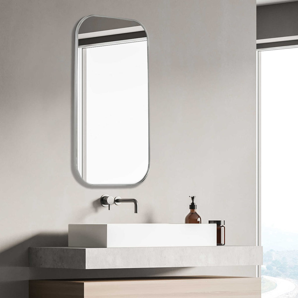 Taft Polished Nickel Mirror - Bombay Mercantile