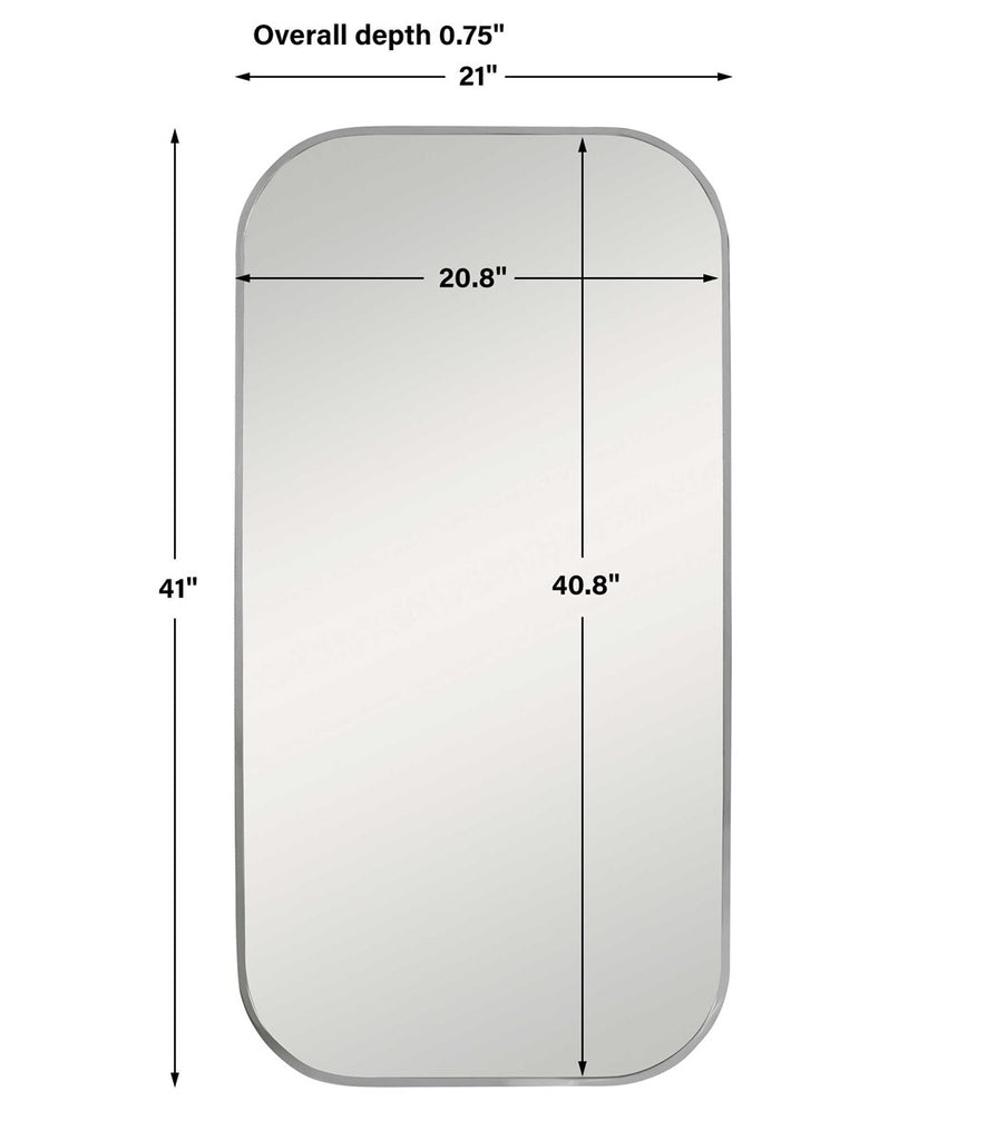 Taft Polished Nickel Mirror - Bombay Mercantile