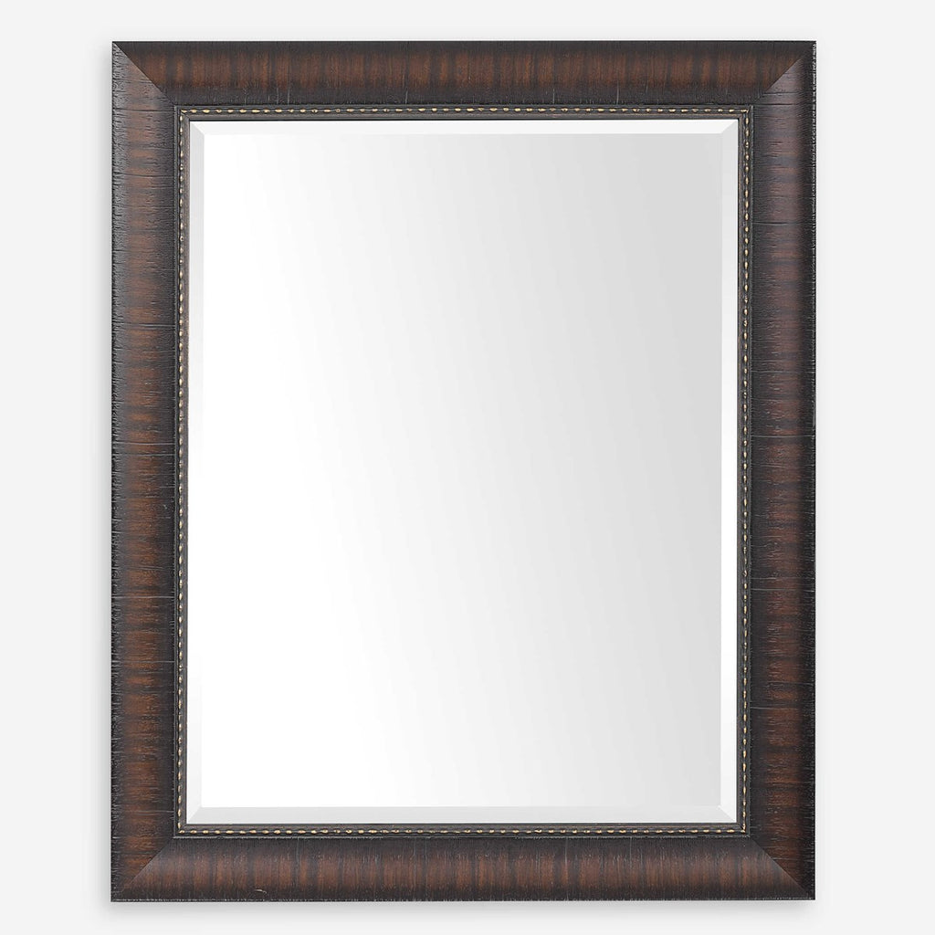 Wythe Burnished Wood Mirror - Bombay Mercantile