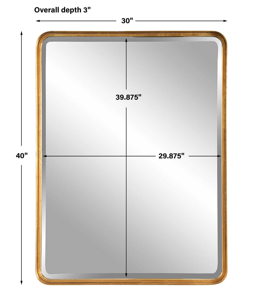 Crofton Gold Large Mirror - Bombay Mercantile