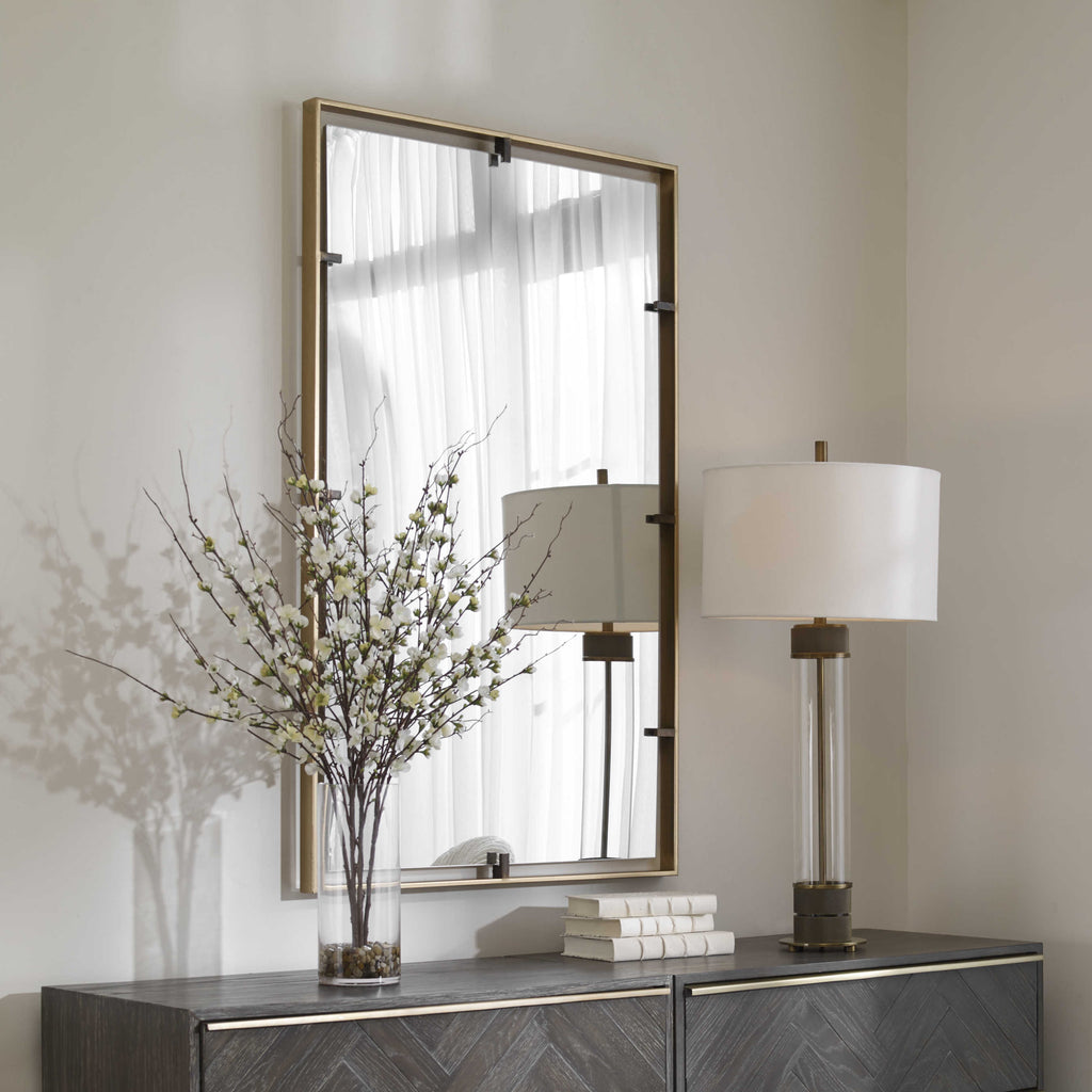 Egon Gold Wall Mirror - Bombay Mercantile