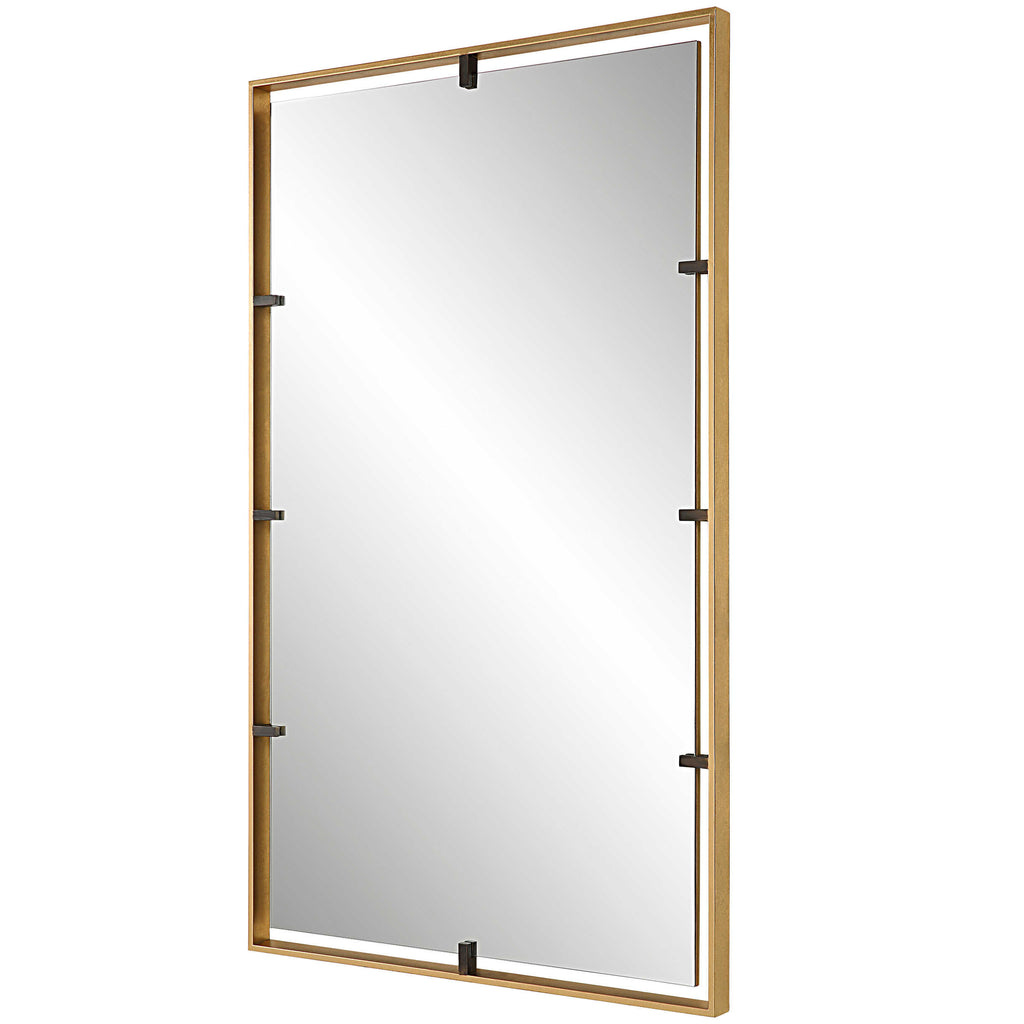 Egon Gold Wall Mirror - Bombay Mercantile