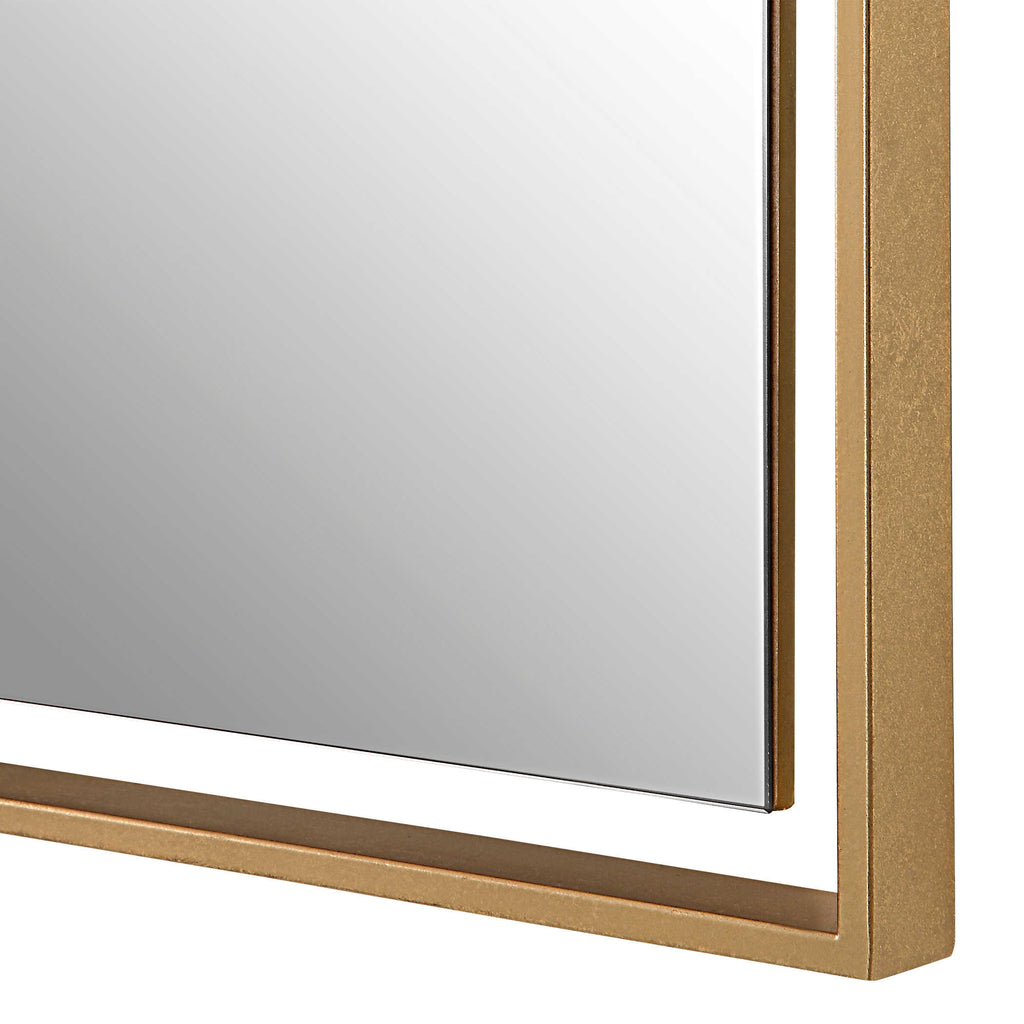 Egon Gold Wall Mirror - Bombay Mercantile