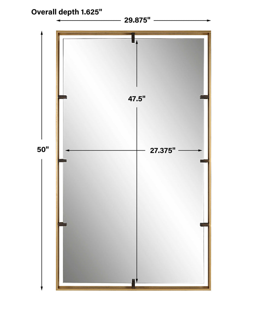 Egon Gold Wall Mirror - Bombay Mercantile