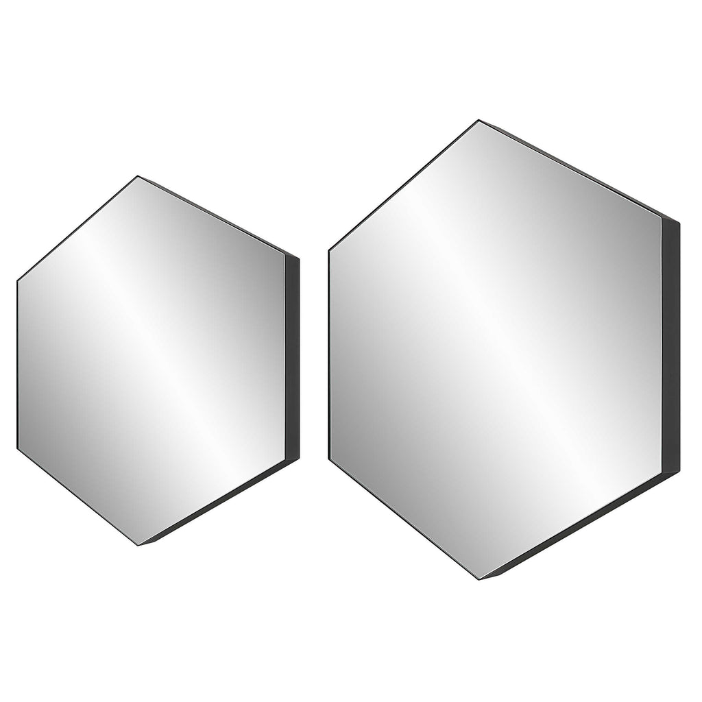 Amaya Octagonal Mirrors, Set of 2 - Bombay Mercantile