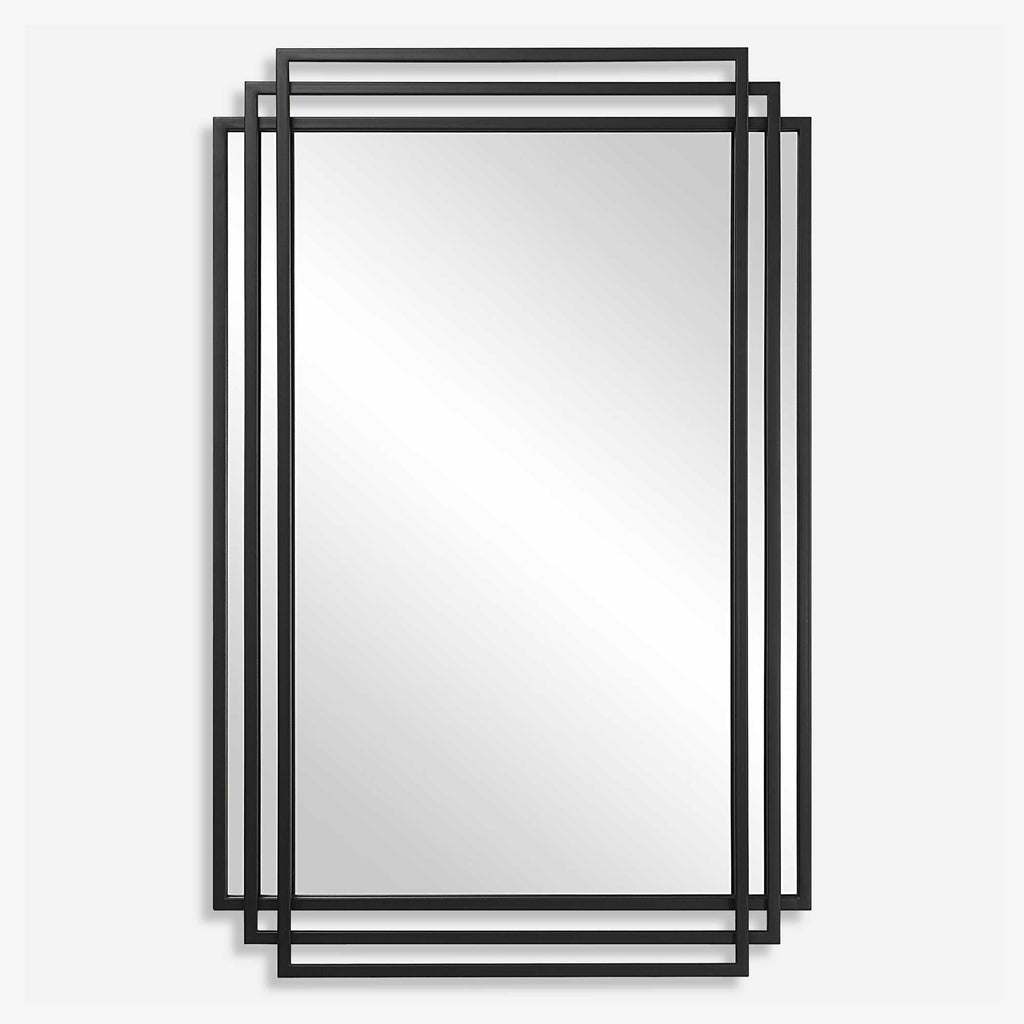 Amherst Black Iron Mirror - Bombay Mercantile