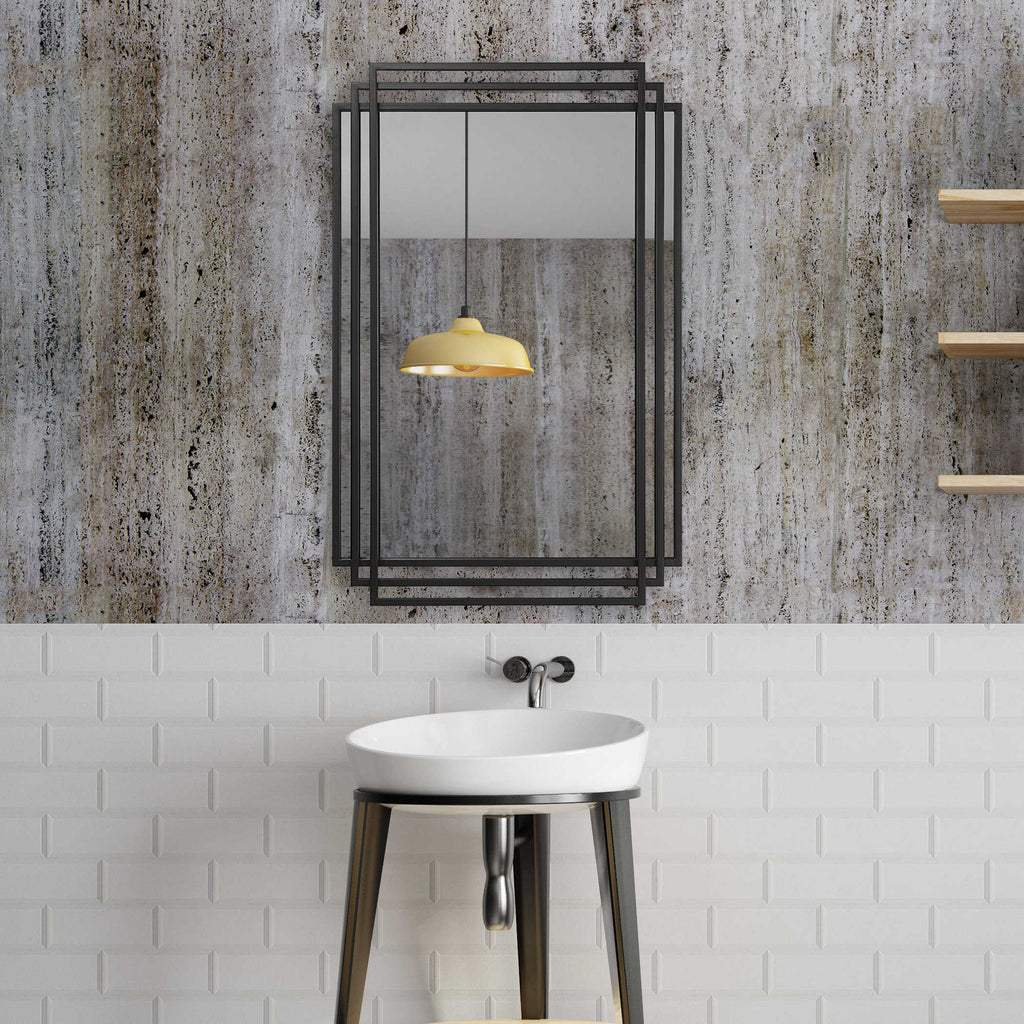 Amherst Black Iron Mirror - Bombay Mercantile