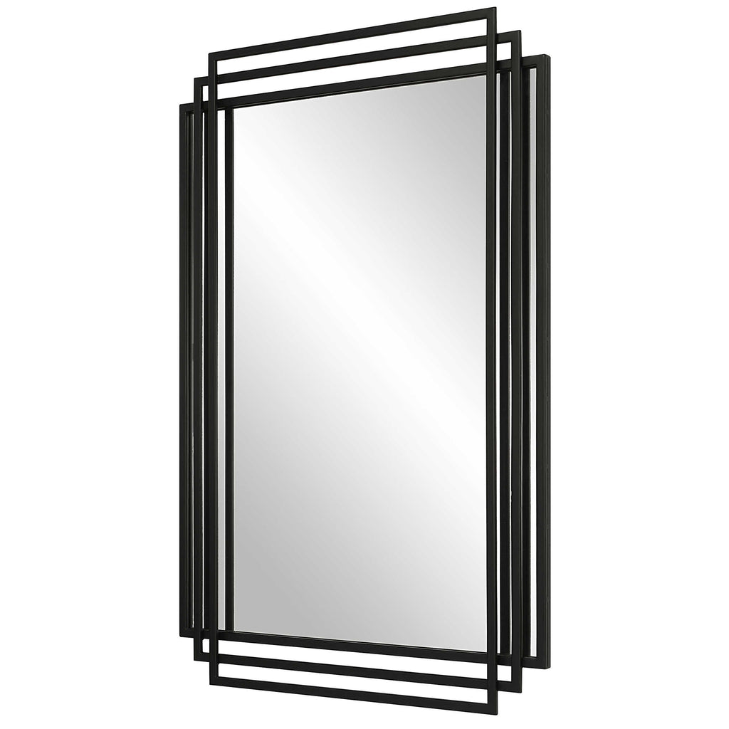 Amherst Black Iron Mirror - Bombay Mercantile