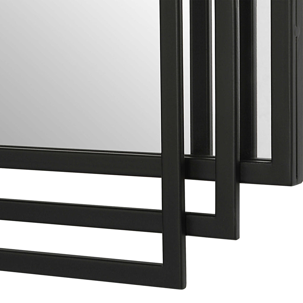 Amherst Black Iron Mirror - Bombay Mercantile
