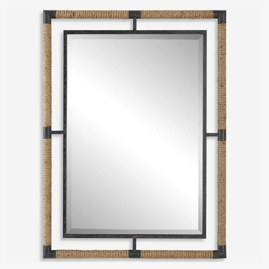 Melville Iron & Rope Mirror - Bombay Mercantile