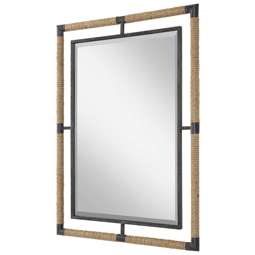 Melville Iron & Rope Mirror - Bombay Mercantile