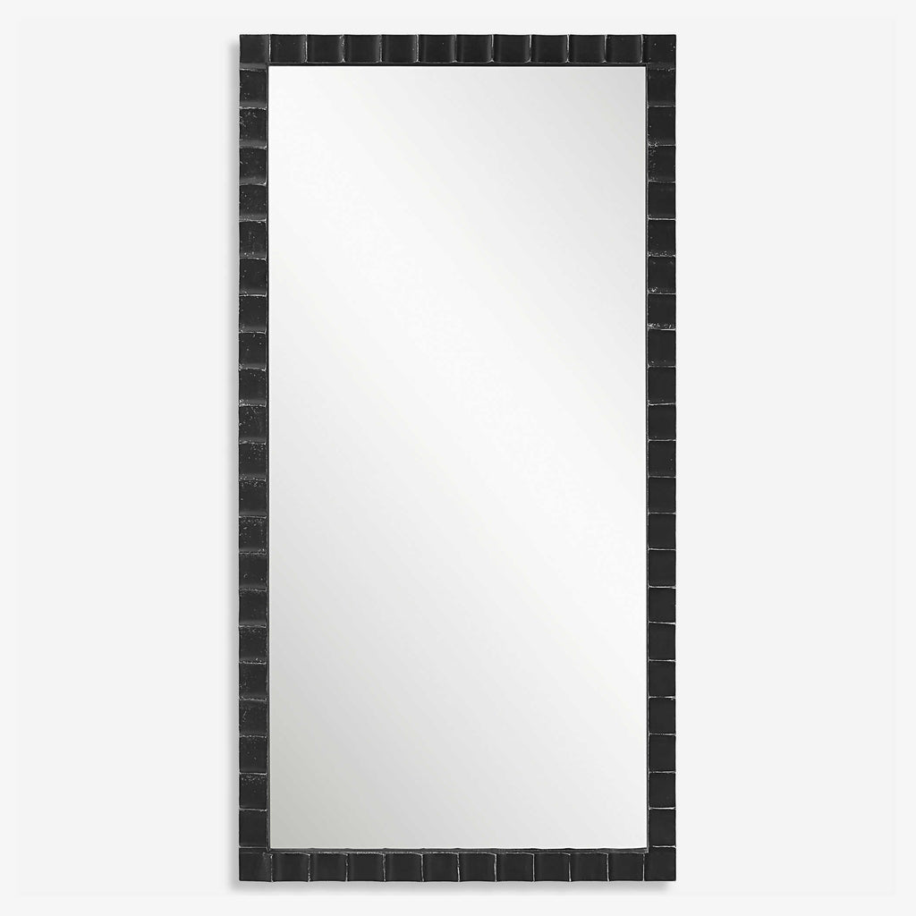 Dandridge Black Industrial Mirror - Bombay Mercantile