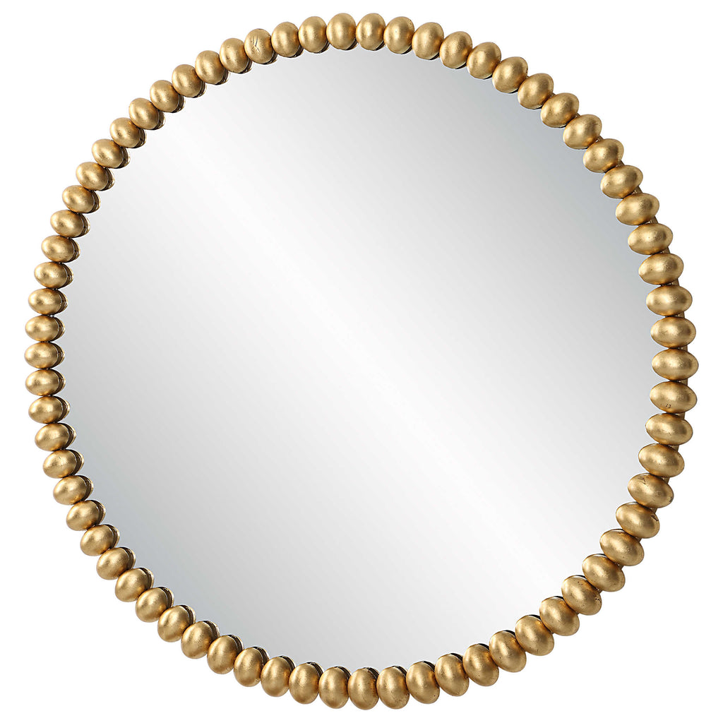 Byzantine Round Gold Mirror - Bombay Mercantile
