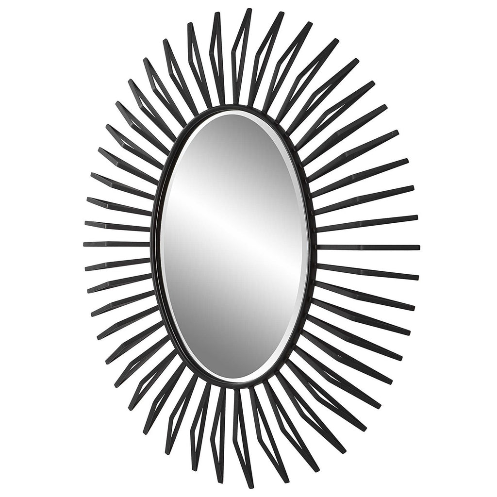 Starstruck Black Oval Mirror - Bombay Mercantile