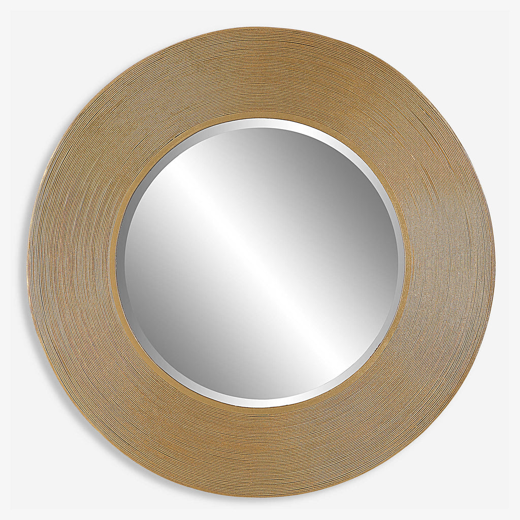 Archer Gold Wire Round Mirror - Bombay Mercantile