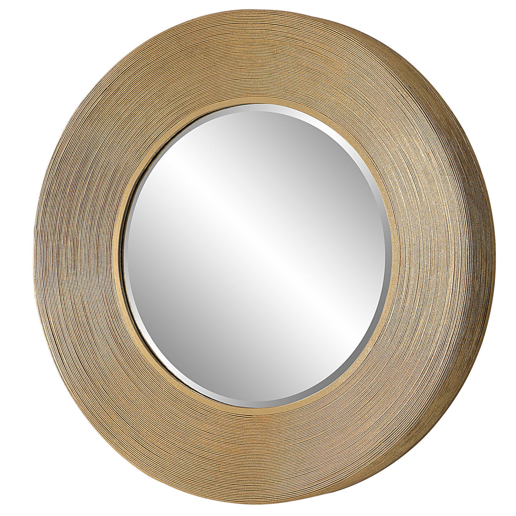Archer Gold Wire Round Mirror - Bombay Mercantile