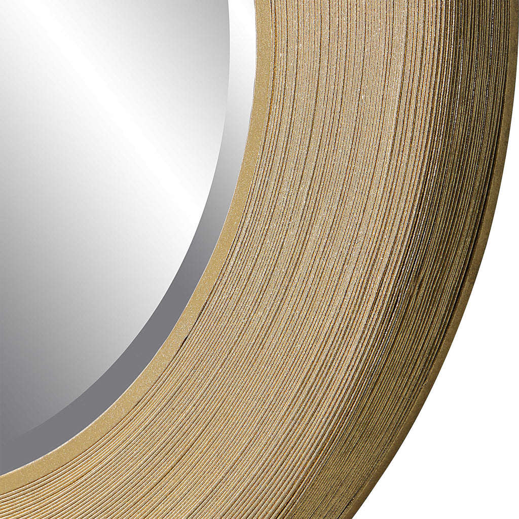 Archer Gold Wire Round Mirror - Bombay Mercantile