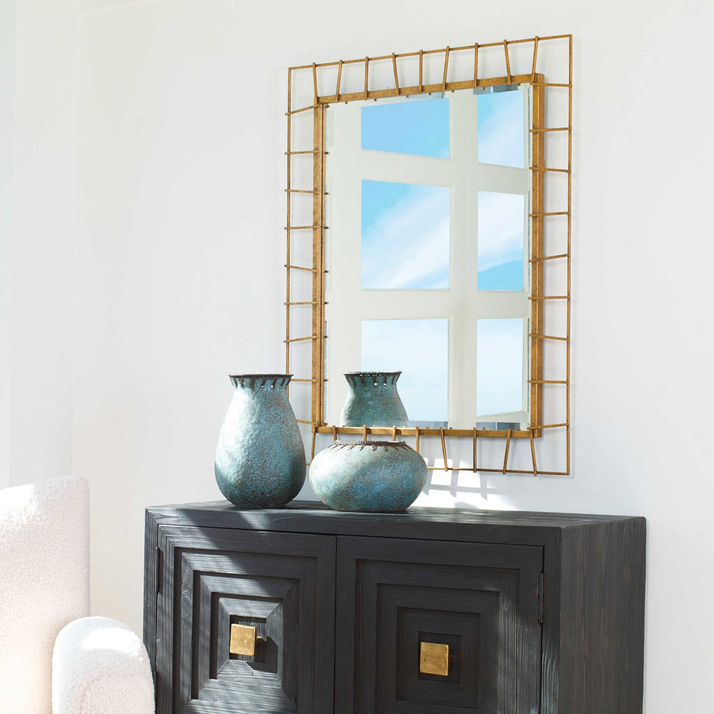 Townsend Antiqued Gold Mirror - Bombay Mercantile