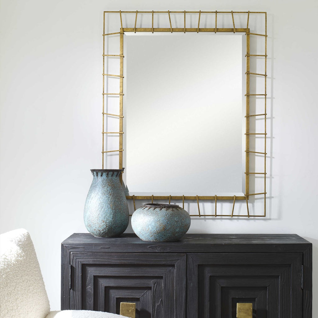 Townsend Antiqued Gold Mirror - Bombay Mercantile