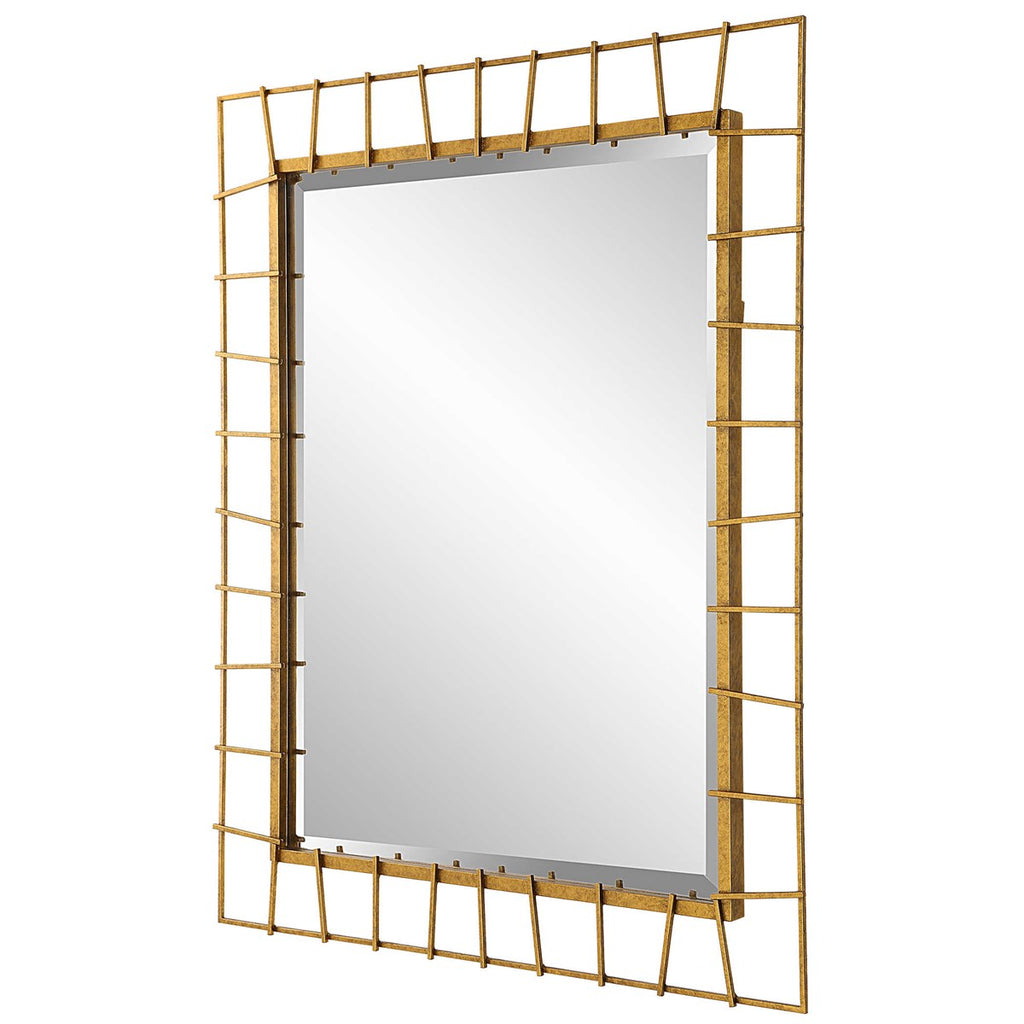 Townsend Antiqued Gold Mirror - Bombay Mercantile