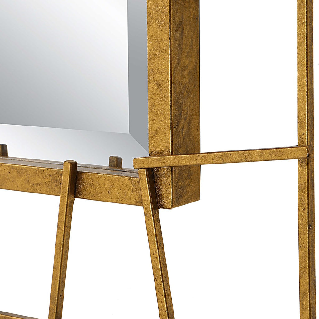 Townsend Antiqued Gold Mirror - Bombay Mercantile