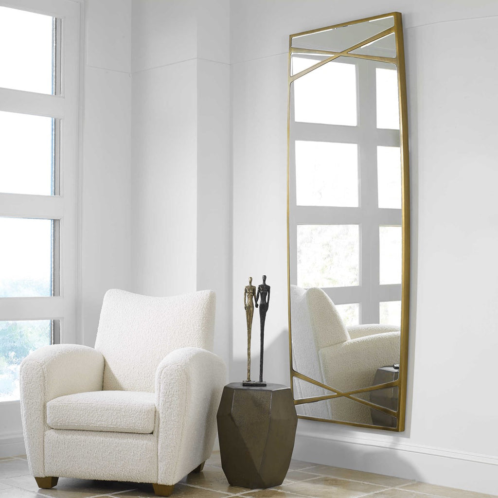 Gentry Oversized Gold Mirror - Bombay Mercantile