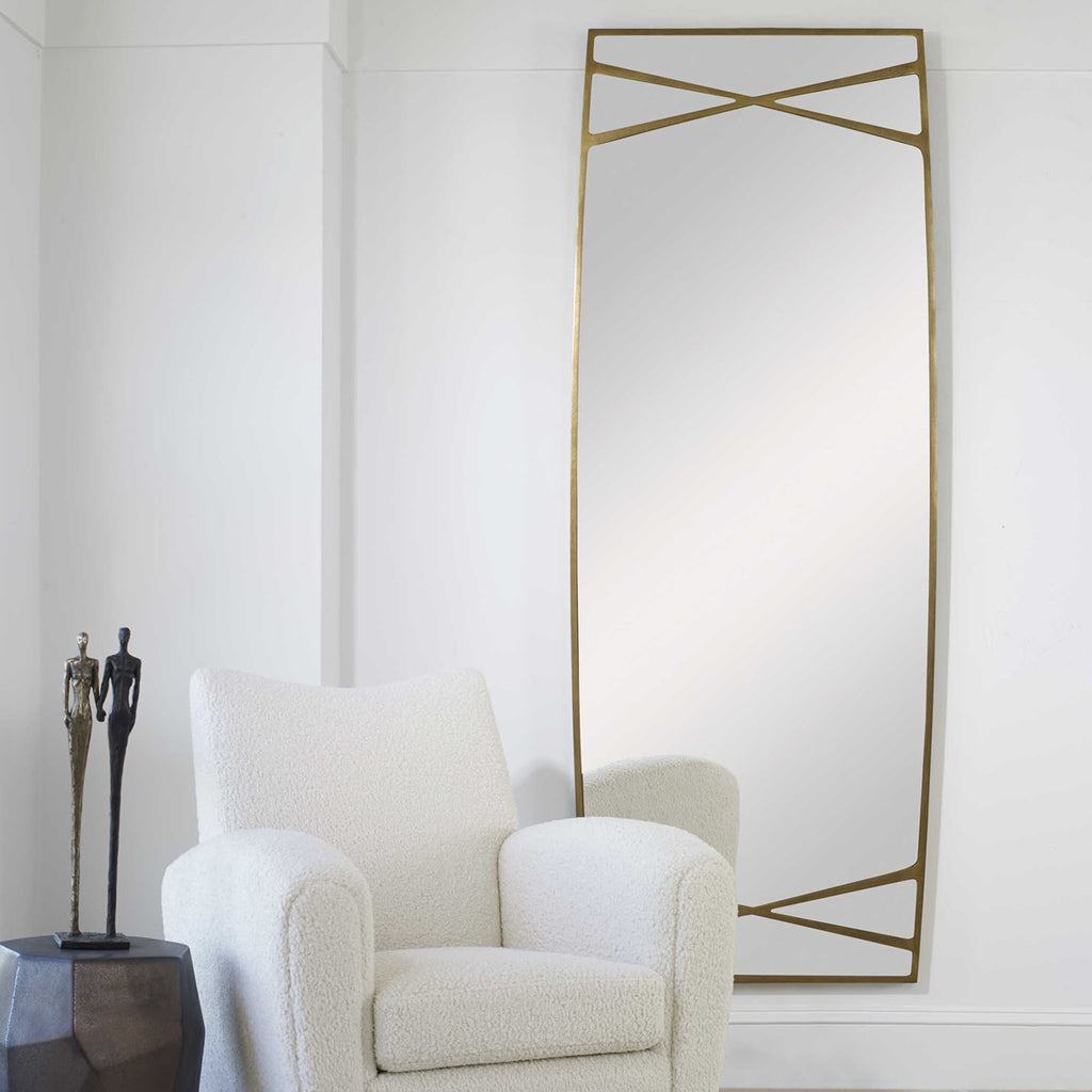 Gentry Oversized Gold Mirror - Bombay Mercantile