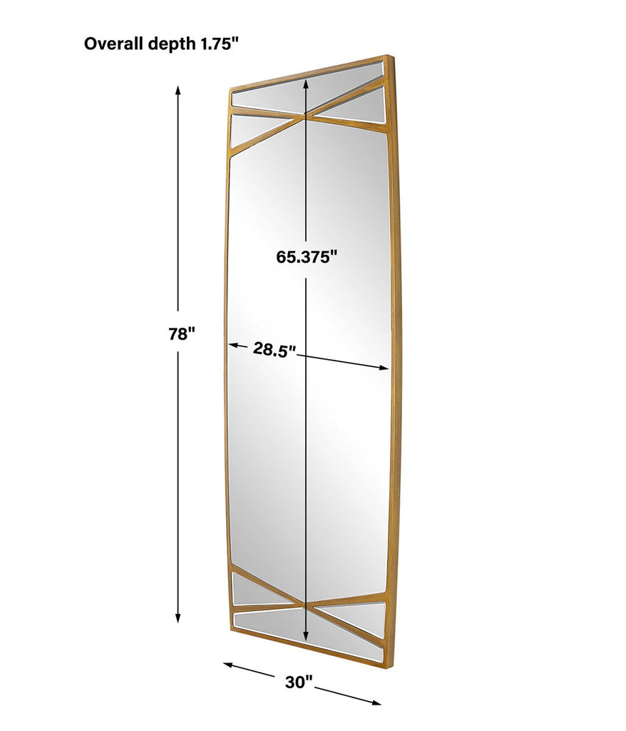 Gentry Oversized Gold Mirror - Bombay Mercantile