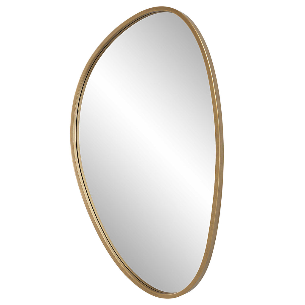 Boomerang Gold Mirror - Bombay Mercantile