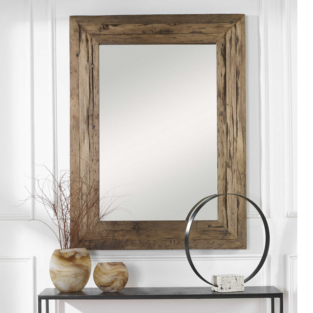 Rennick Rustic Wood Mirror - Bombay Mercantile