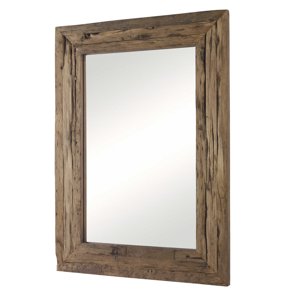 Rennick Rustic Wood Mirror - Bombay Mercantile