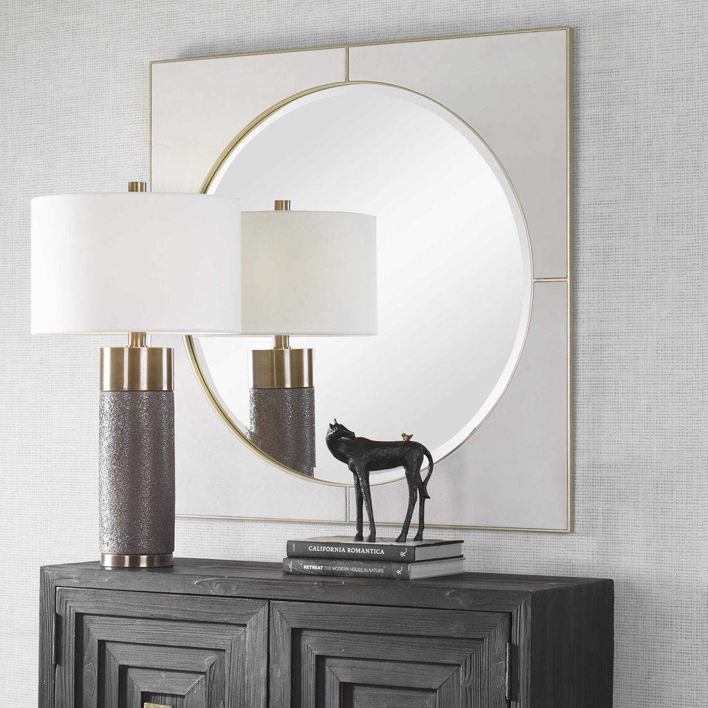 Cyprus White Square Mirror - Bombay Mercantile
