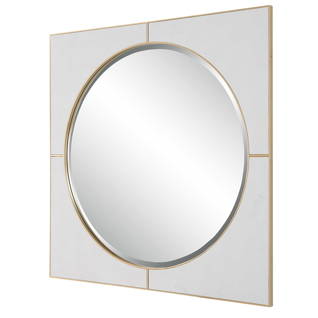 Cyprus White Square Mirror - Bombay Mercantile