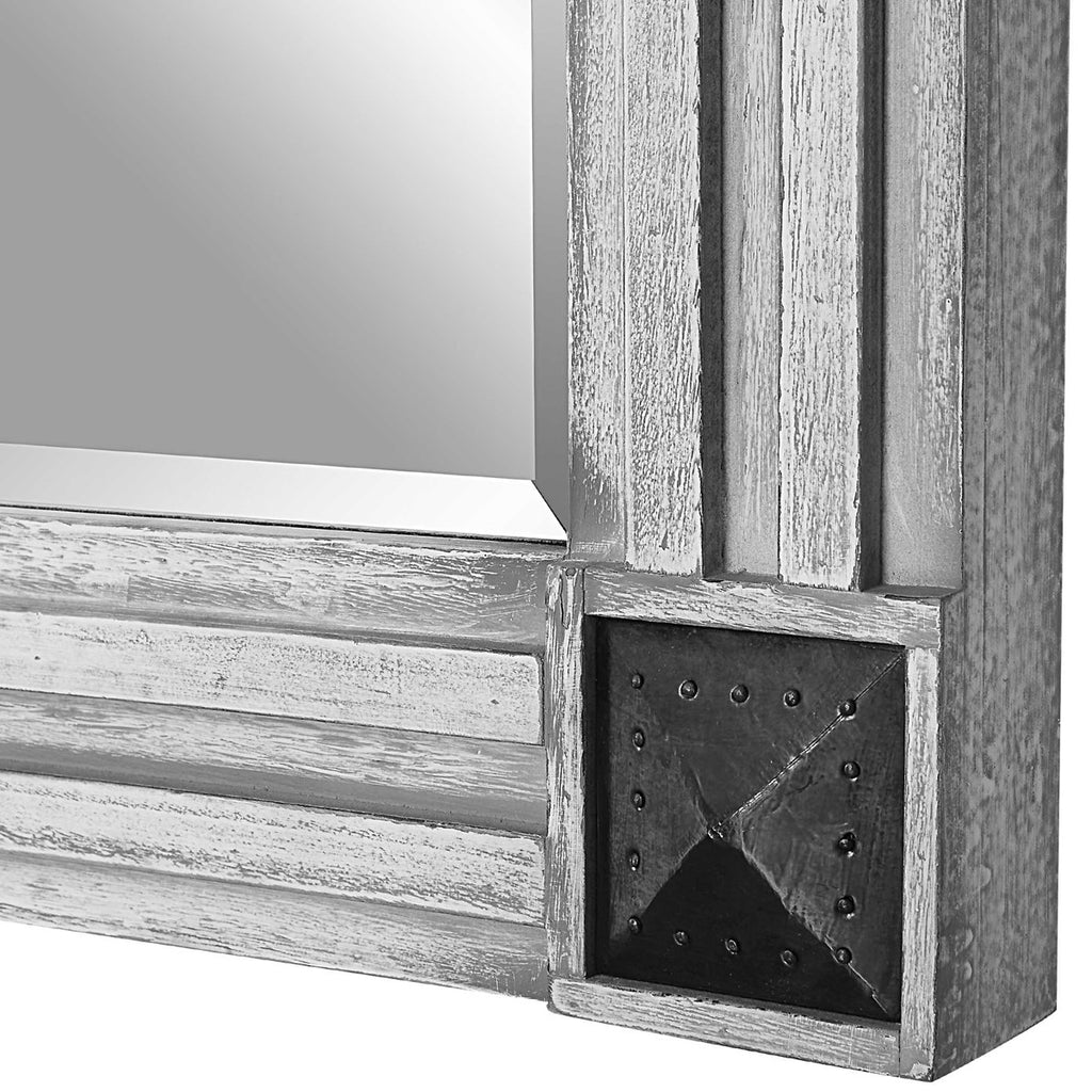 Manor Distressed Oversized Mirror - Bombay Mercantile