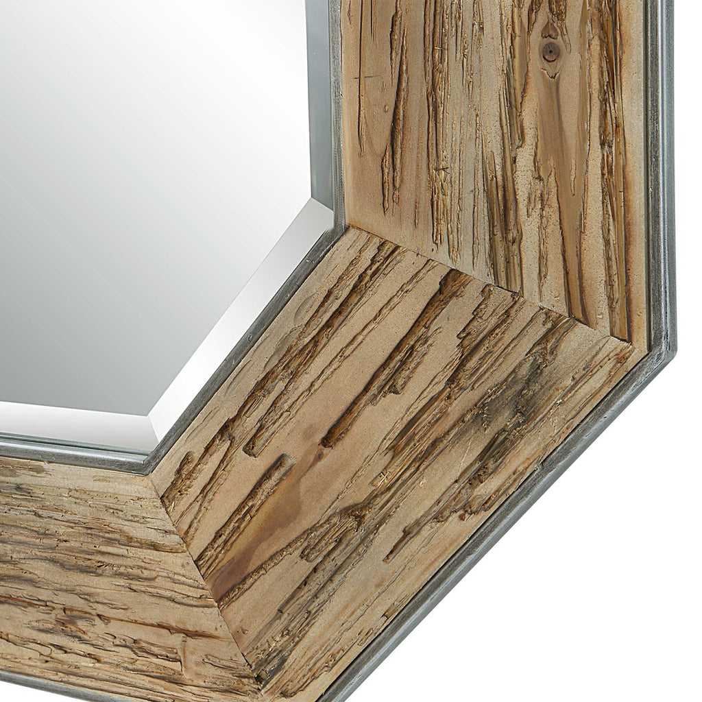 Siringo Rustic Octagonal Mirror - Bombay Mercantile