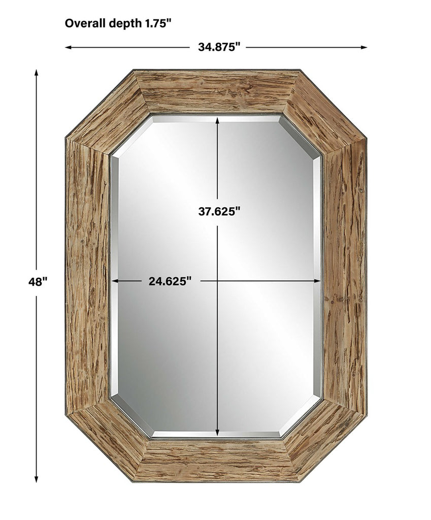 Siringo Rustic Octagonal Mirror - Bombay Mercantile