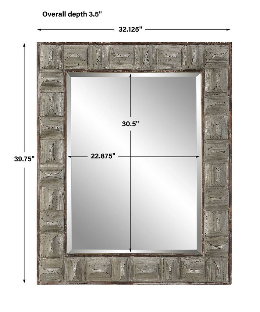 Pickford Gray Mirror - Bombay Mercantile