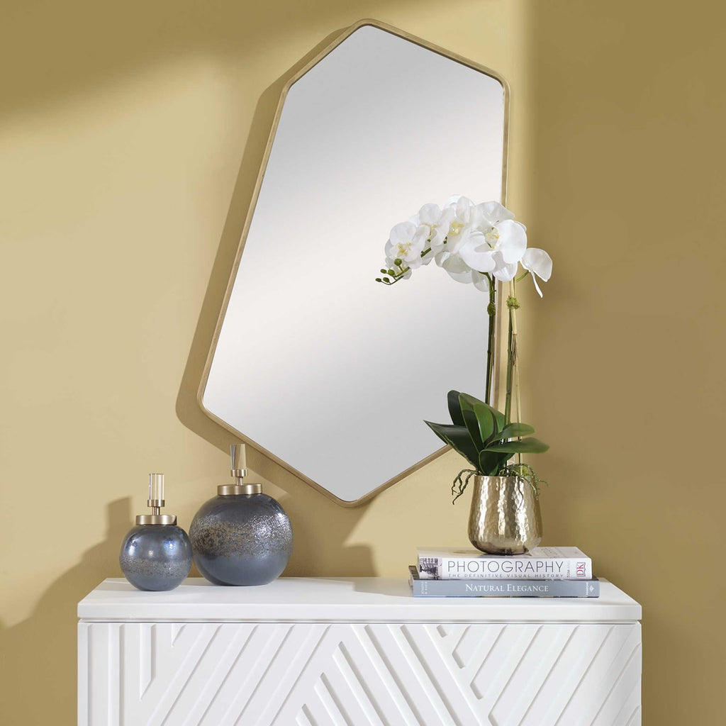 Linneah Large Gold Mirror - Bombay Mercantile